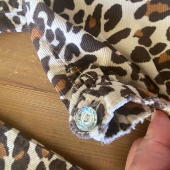 Gymboree Animal Print Corduroy Pants Leopard Jewel Accent Bottoms SizeToddler 4T - Picture 3 of 10
